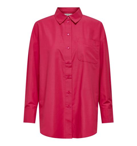 Only jdyalex l/s oversize shirt wvn fucsia