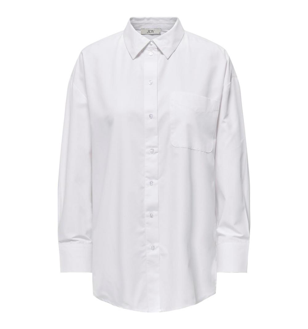 Only jdyalex l/s oversize shirt wvn blanco