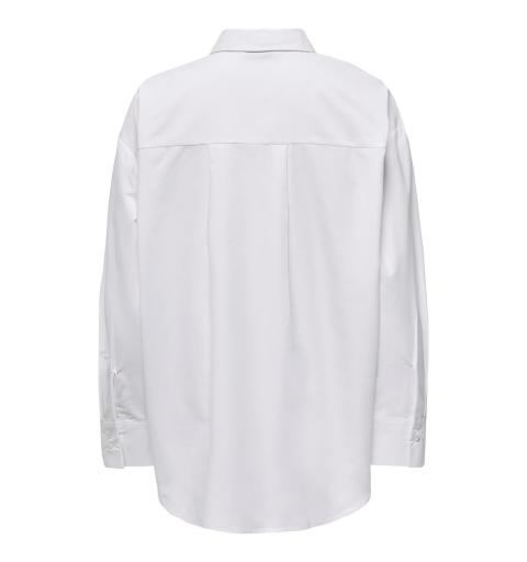 Only jdyalex l/s oversize shirt wvn blanco