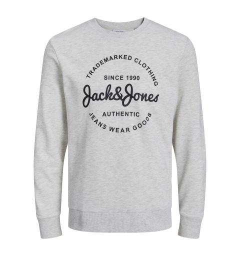 Jack&jones jjforest sweat crew neck blanco