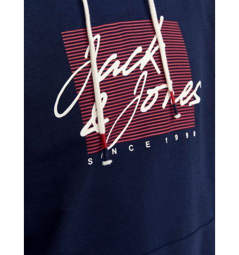 Jack&jones jjzuri sweat hood ln marino