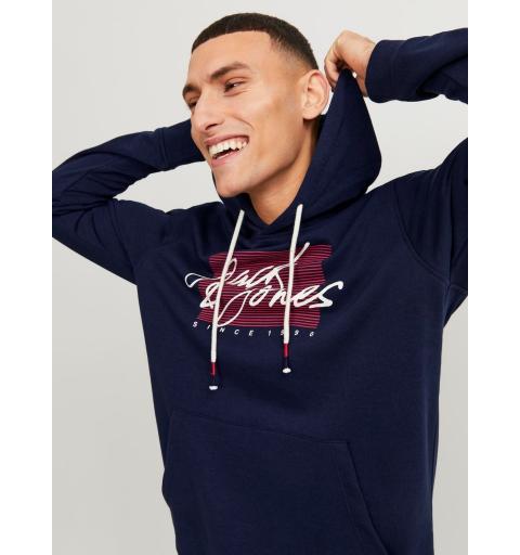 Jack&jones jjzuri sweat hood ln marino