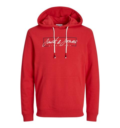 Jack&jones jjzuri sweat hood ln rojo