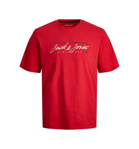 Jack&jones jjzuri tee ss crew neck ln rojo