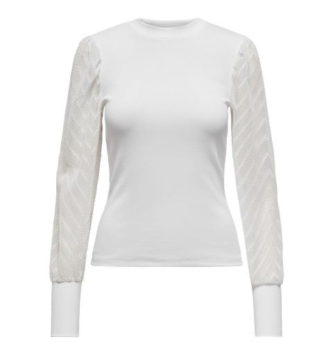 Only onlnew jania life l/s puff top cc jrs blanco