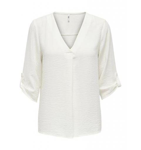 Jdy noos jdydivya 3/4 top wvn noos blanco