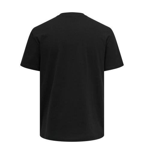 Only & sons onslogan life reg funny ss tee negro