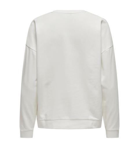 Jdy jdyivy l/s print sweat jrs atk blanco