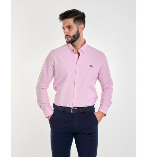 Spagnolo hombre cm 8068 c/boton bandera oxf.liso rosa