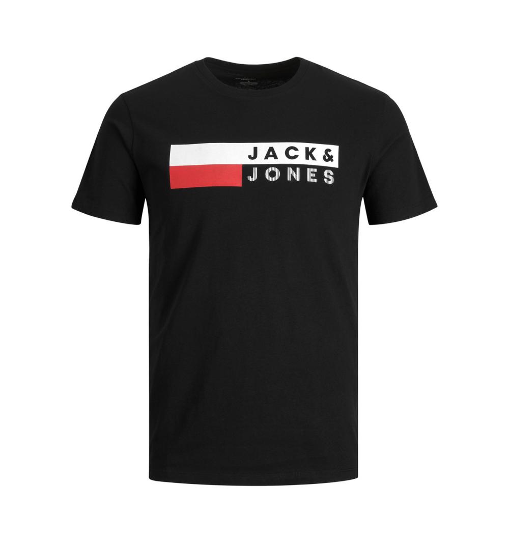 Jack&jones plus jjecorp logo tee ss o-neck noos pls negro