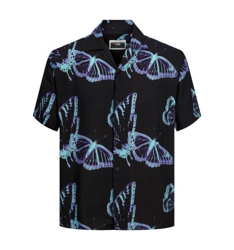 Jack&jones jcojeff aop resort shirt ss relax ln negro