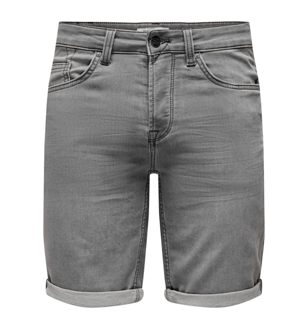 Only & sons onsply jog mg 8583 pim dnm shorts noos gris