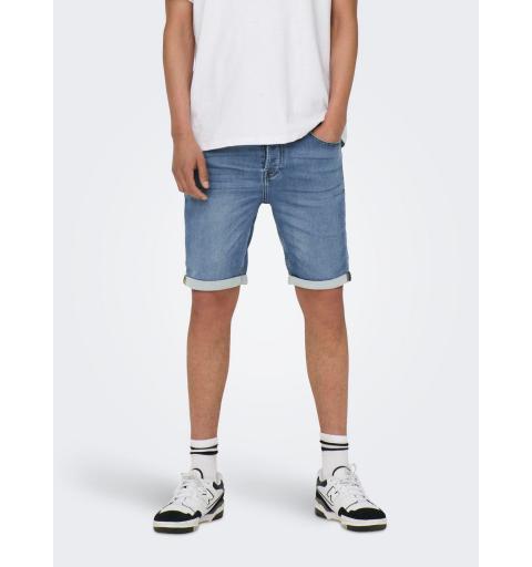 Only & sons onsply jog mb 8584 pim dnm shorts noos denim oscuro