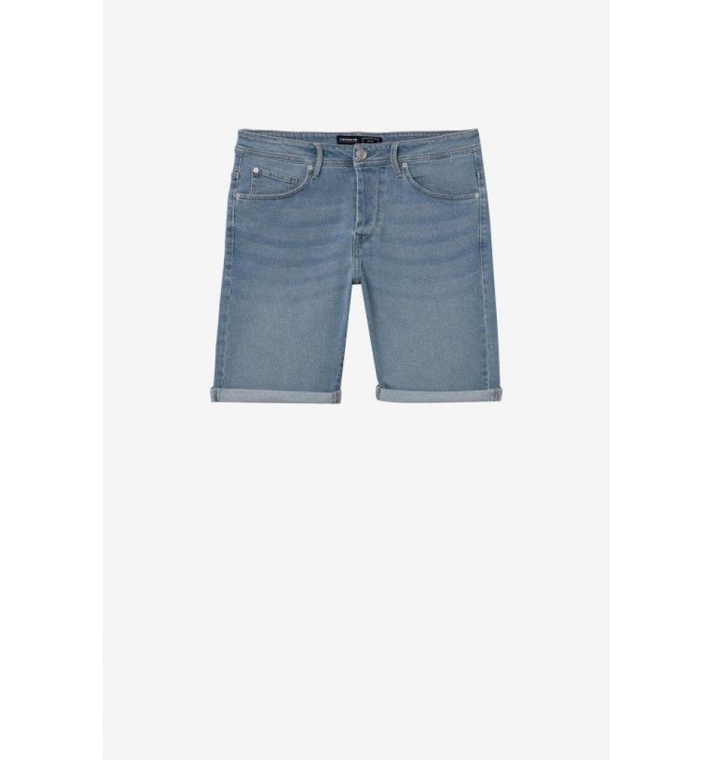 Tiffosi hombre short slim_40 denim medio