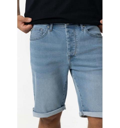 Tiffosi hombre short slim_40 denim medio