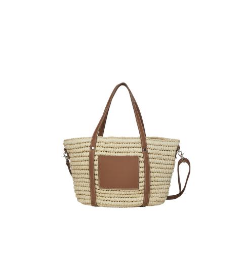 Pieces pclexi straw daily bag natural