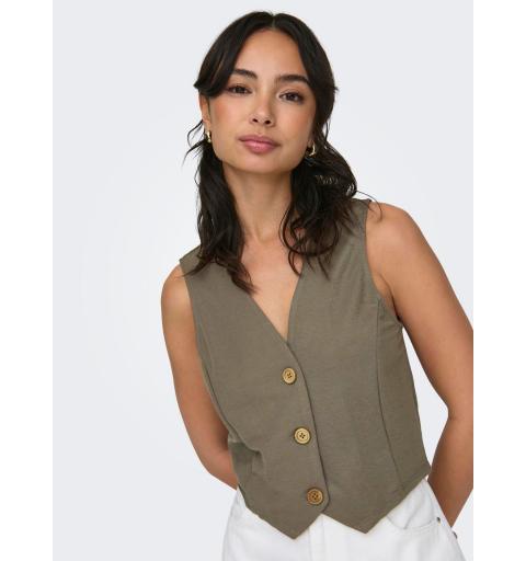 Only onljany s/l vest jrs marron