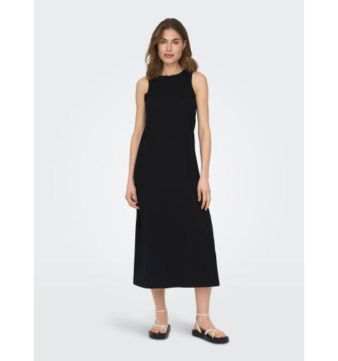 Only onlmay life s/l long dress jrs noos negro