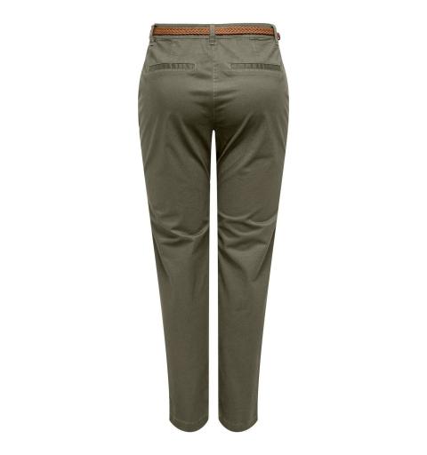 Jdy jdychicago mw belted chino pants pnt dia verde oscuro