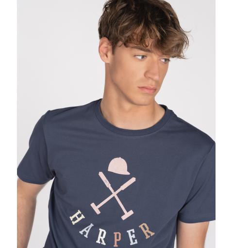 Harper & neyer camiseta preppy marino