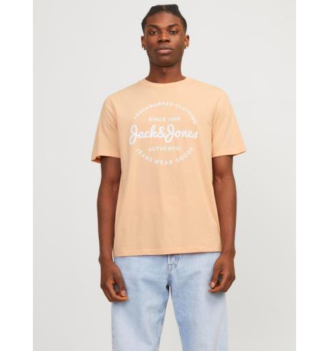 Jack&jones jjforest tee ss crew neck naranja