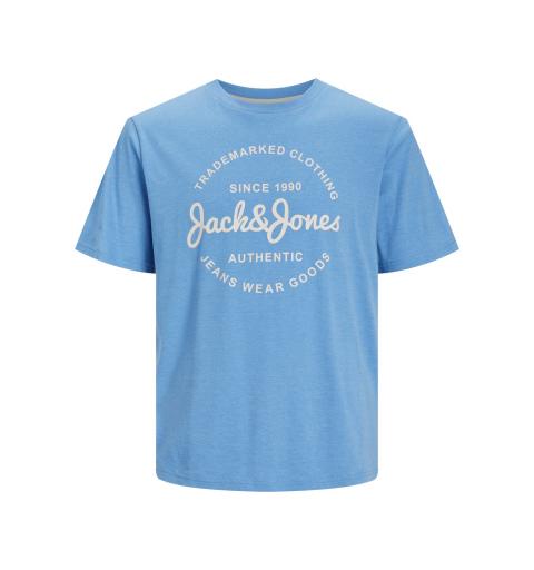 Jack&jones jjforest tee ss crew neck azul