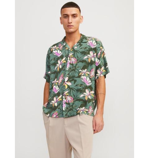 Jack&jones jorluke tampa aop shirt ss sn verde