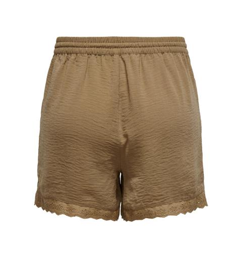 Jdy jdyrachel lace hw shorts wvn dia marron