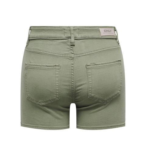 Only onlblush mid sk col shorts pnt verde