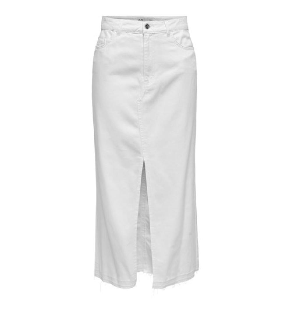 Jdy jdybella hw long skirt white dnm blanco