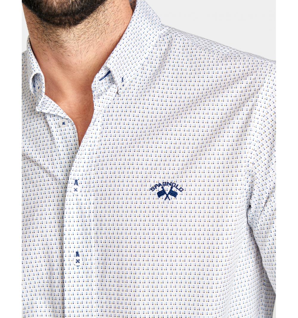 Spagnolo hombre cm 1644 c/boton pop.estampado smart blanco1