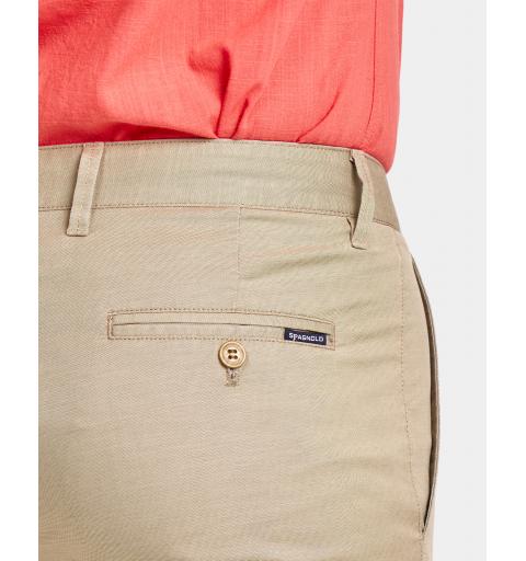 Spagnolo hombre bm 1141 chino ojo perdiz beige