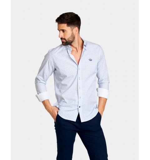 Spagnolo hombre cm 1644 c/boton pop.estampado smart blanco1