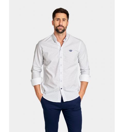 Spagnolo hombre cm 1644 c/boton pop.estampado smart blanco1