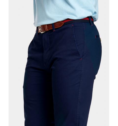 Spagnolo hombre pt 0777 chino gabardina marino