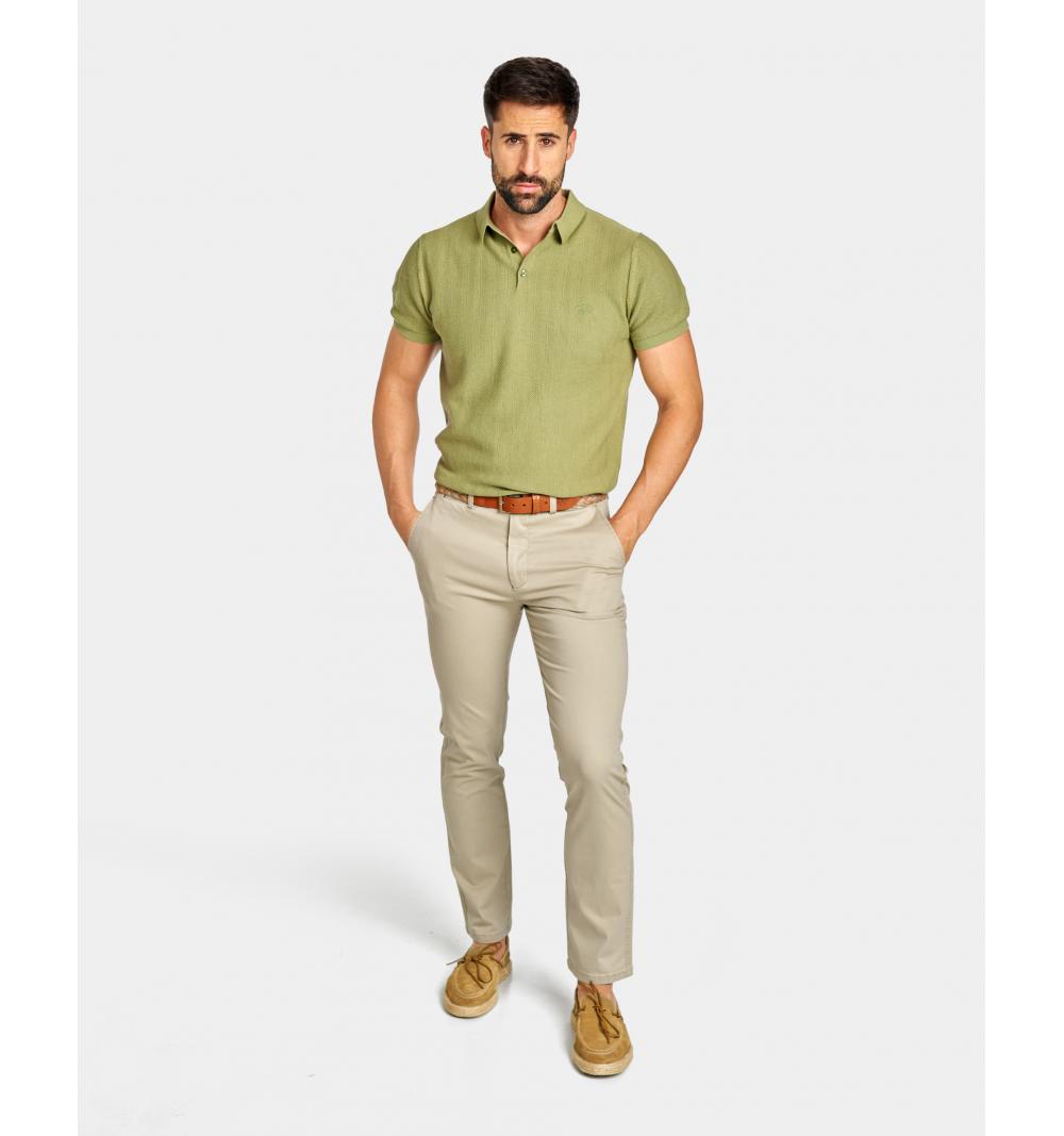 Spagnolo hombre pt 0777 chino gabardina beige