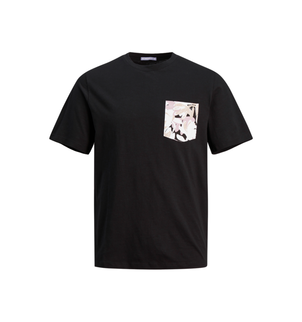 Jack&jones joraruba abstract aop pocket tee ss cn negro