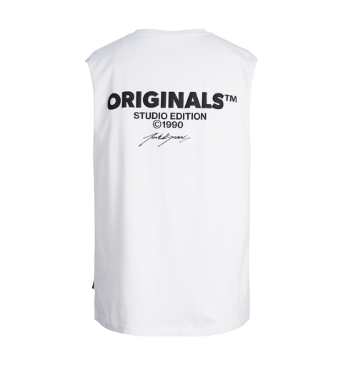 Jack&jones jorbora oversize sleeveless c.n blk blanco