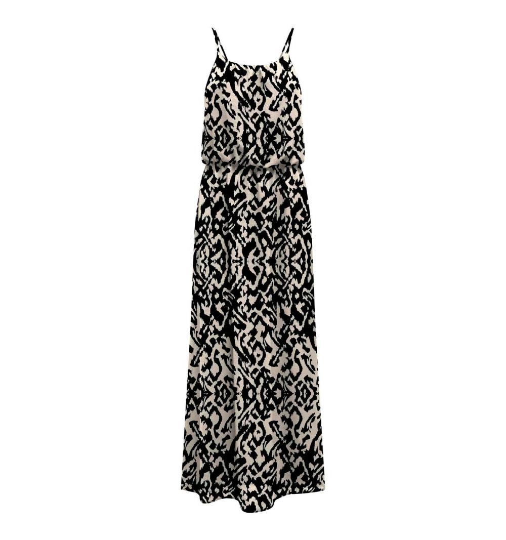 Only onlwinner s/l maxi dress noos ptm beige