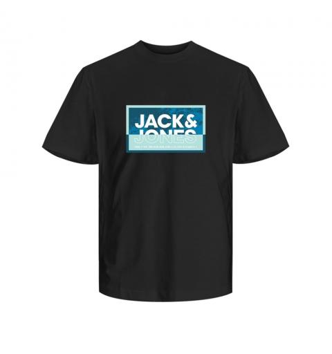 Jack&jones jcologan summer print tee crew neck fst negro