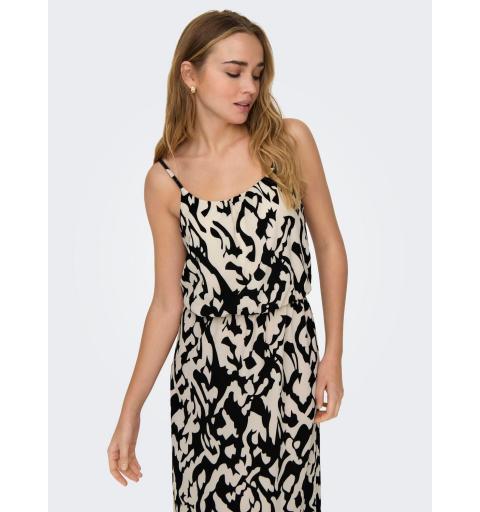 Only onlwinner s/l maxi dress noos ptm beige