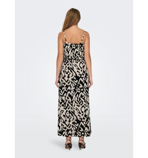 Only onlwinner s/l maxi dress noos ptm beige