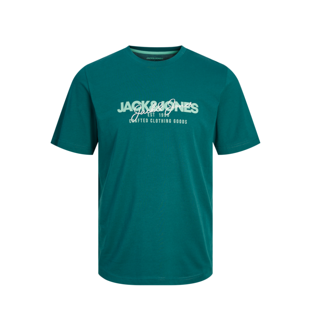 Jack&jones jjalvis tee ss crew neck verde oscuro