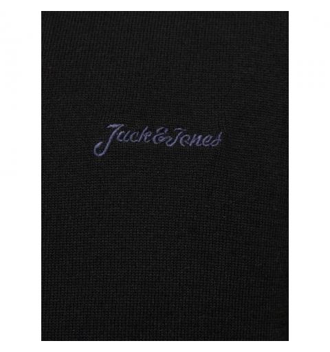 Jack&jones jjbrad knit crew neck aw24 negro