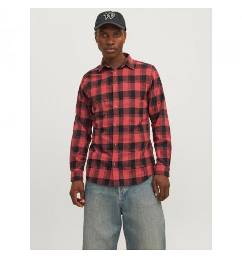 Jack&jones jjjoshua fall buffalo shirt ls rojo