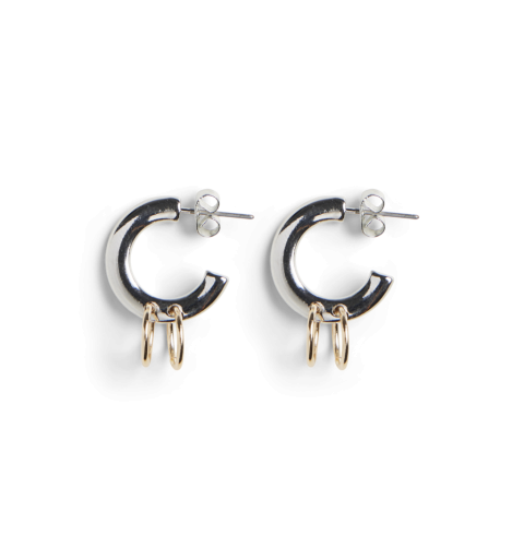 Pieces pcnioka earrings box plata