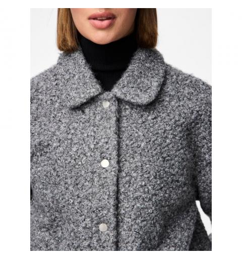 Pieces pcnadia short jacket gris