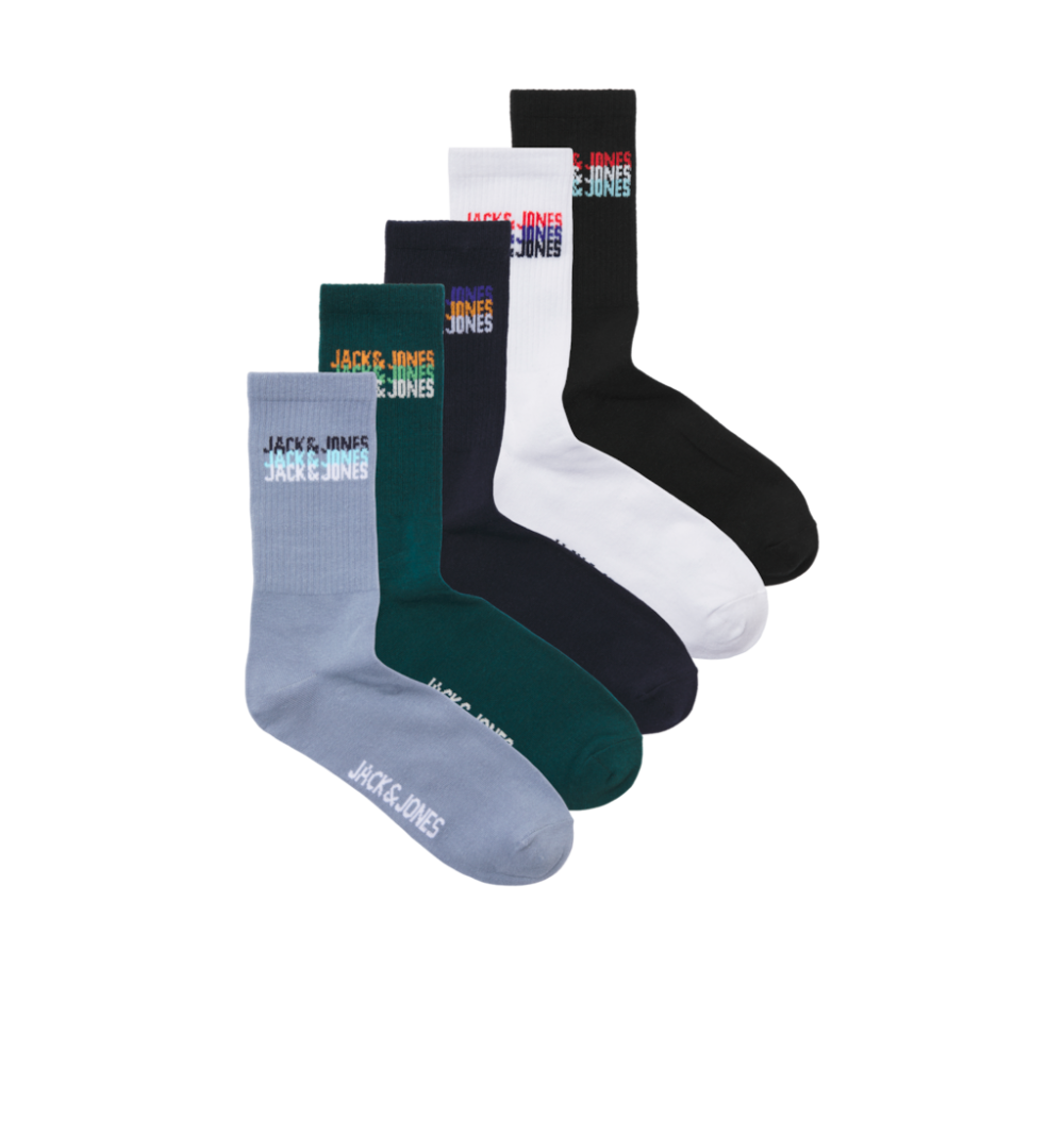 Jack&jones jaccyber tennis socks 5 pack negro