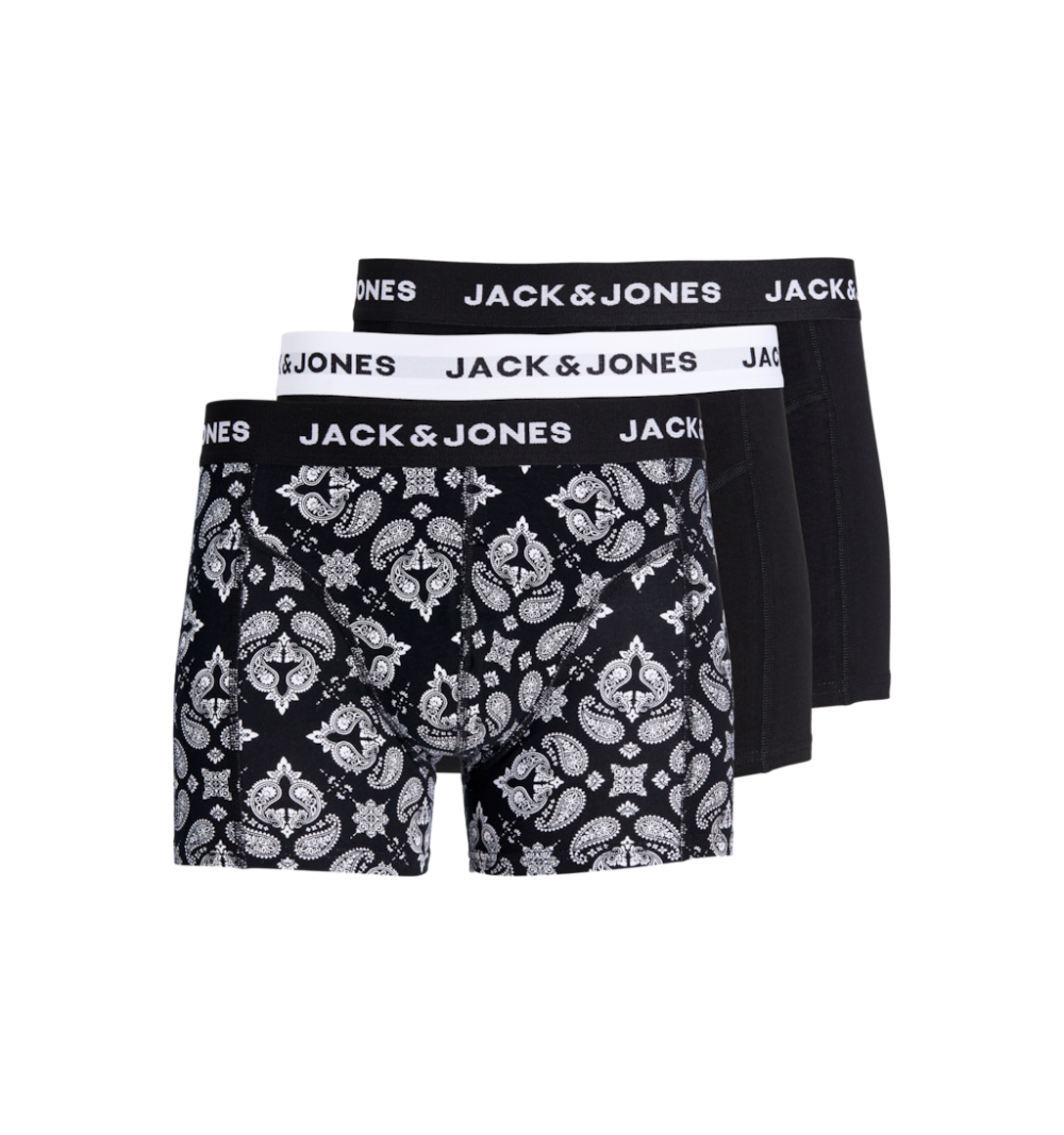 Jack&jones jacparis trunks 3 pack negro