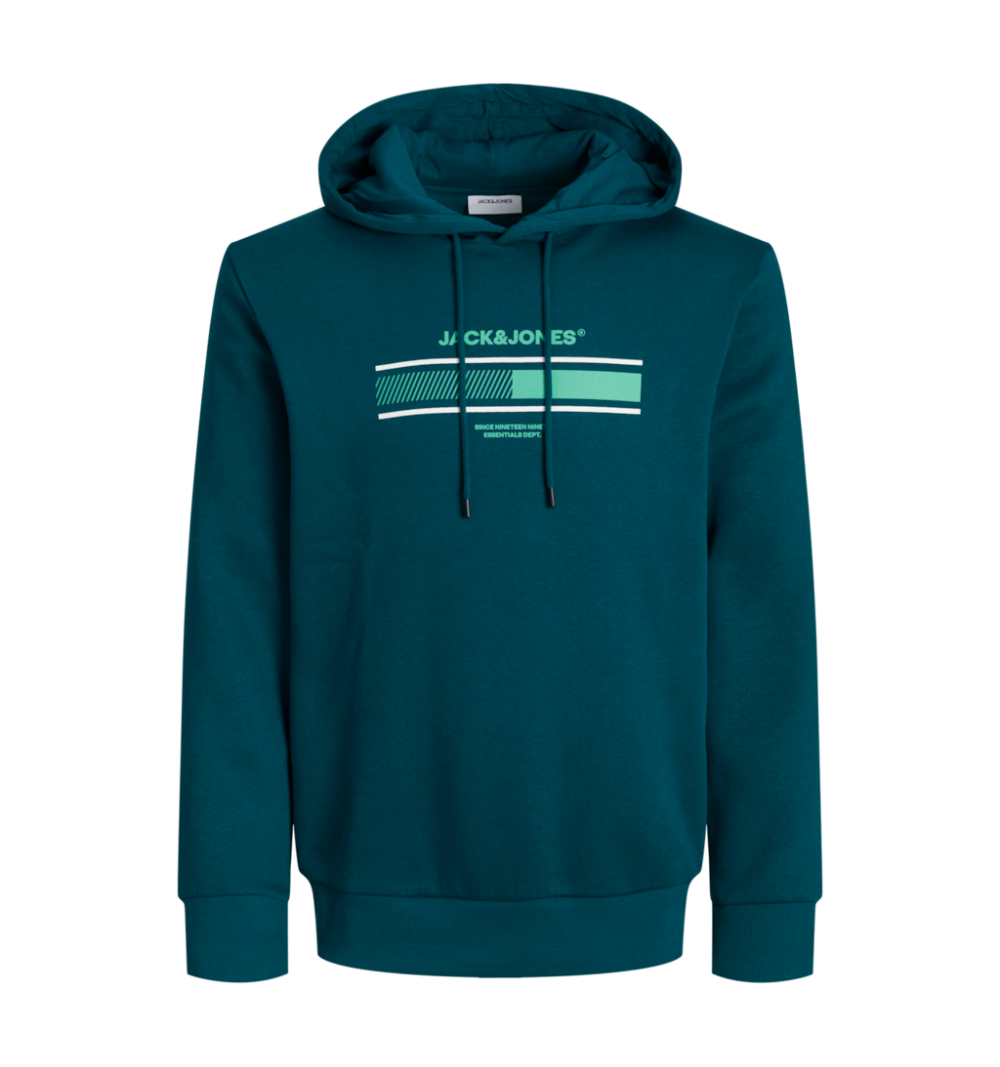 Jack&jones jjsouth sweat hood verde oscuro